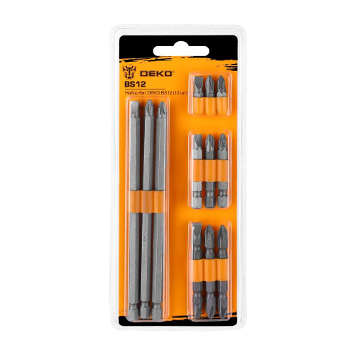 Набор бит DEKO BS12 (12 шт.) по ценам производителя в Челябинске с доставкой по всей России