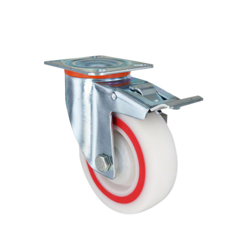 Колесо полипропиленовое поворотное с тормозом EM01 MBTM 100 F по ценам производителя в Челябинске с доставкой по всей России