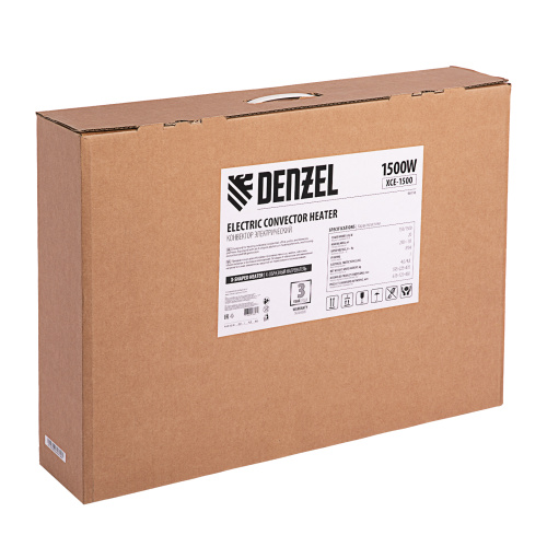 Конвектор электрический XCE-1500, 230 В, 1500 Вт, X-образный нагреватель Denzel по ценам производителя в Челябинске с доставкой по всей России