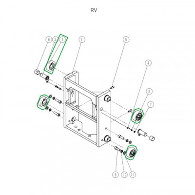 Ролик каретки мачты для ричтрака RV по ценам производителя в Челябинске с доставкой по всей России