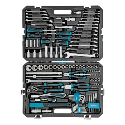 Набор инструментов, 1/4", 1/2", CrV, 120 зубьев, 115 предметов Gross по ценам производителя в Челябинске с доставкой по всей России