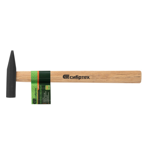 Молоток слесарный 300 г, квадратный боек, деревянная рукоятка Сибртех по ценам производителя в Челябинске с доставкой по всей России