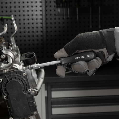 Набор инструментов, 1/2", 1/4", CrV, пластиковый кейс 69 предметов Stels по ценам производителя в Челябинске с доставкой по всей России