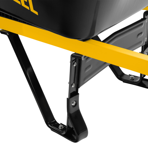 Тачка строительная, усиленная, объем 140 л, 250 кг, двухколесная, колесо 15х6.00-6 Denzel по ценам производителя в Челябинске с доставкой по всей России