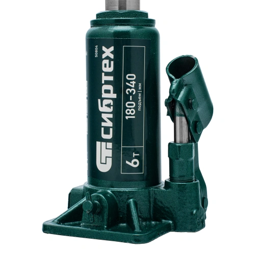 Домкрат гидравлический бутылочный, 6 т, 180-340 мм Сибртех по ценам производителя в Челябинске с доставкой по всей России