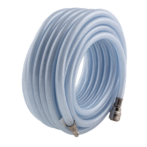 Шланг пневматический ПВХ, 10 x 16 мм, 18 бар, армированный, прозрачный, быстросъемное соединение, 15 м Stels по ценам производителя в Челябинске с доставкой по всей России