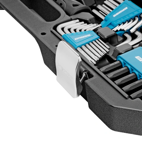 Набор инструментов, 1/4", 1/2", CrV, 120 зубьев, 115 предметов Gross по ценам производителя в Челябинске с доставкой по всей России