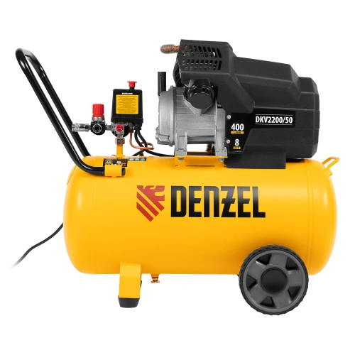 Компрессор воздушный DKV2200/50, Х-PRO 2.2 кВт, 400 л/мин, 50 л Denzel по ценам производителя в Челябинске с доставкой по всей России