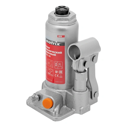 Домкрат гидравлический бутылочный, 2 т, h подъема 158-308 мм Matrix по ценам производителя в Челябинске с доставкой по всей России