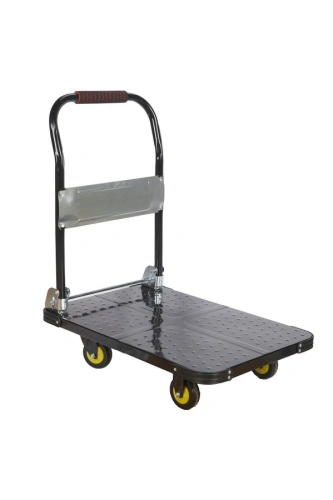 Тележка платформенная 600 кг TOR PH600 (720х470) со складной ручкой (пластиковые колеса 100 мм) по ценам производителя в Челябинске с доставкой по всей России