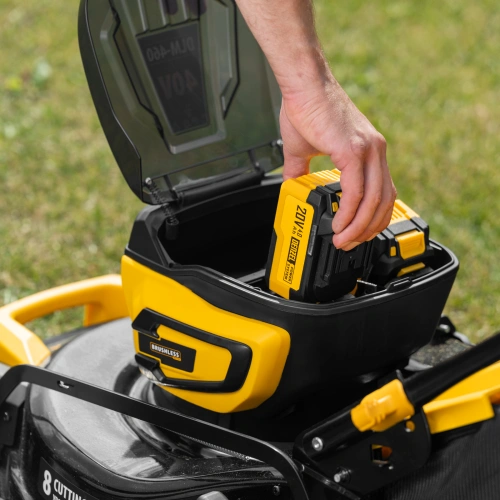 Газонокосилка аккумуляторная бесщет. DLM-460, 460 мм, травосб. 65 л., Li-Ion, 40 В Denzel по ценам производителя в Челябинске с доставкой по всей России