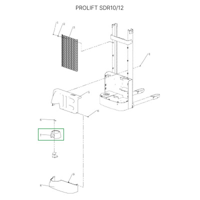 Кожух ручки управления для штабелеров SDR-S по ценам производителя в Челябинске с доставкой по всей России