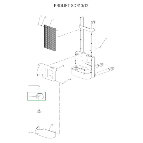 Кожух ручки управления для штабелеров SDR-S по ценам производителя в Челябинске с доставкой по всей России