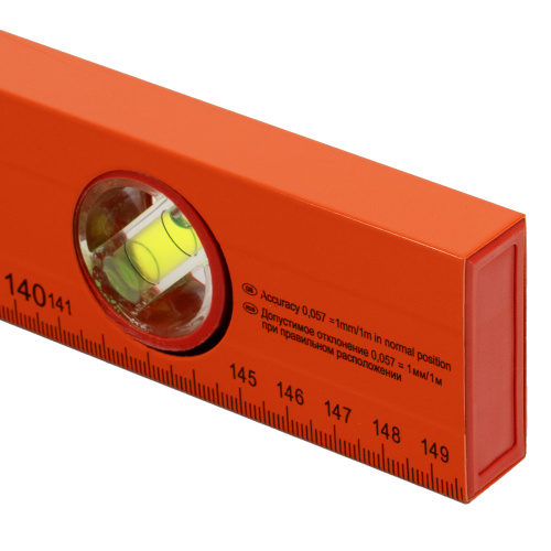 Уровень алюминиевый, 1500 мм, 3 глазка, желтый, линейка Sparta по ценам производителя в Челябинске с доставкой по всей России