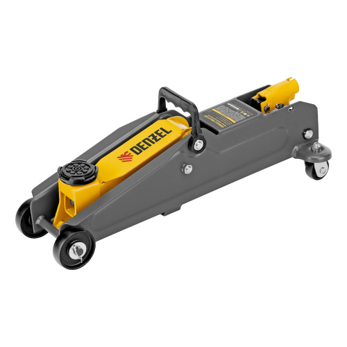 Домкрат гидравлический подкатной, 2 т, 135-385 мм, в пласт. кейсе Denzel по ценам производителя в Челябинске с доставкой по всей России