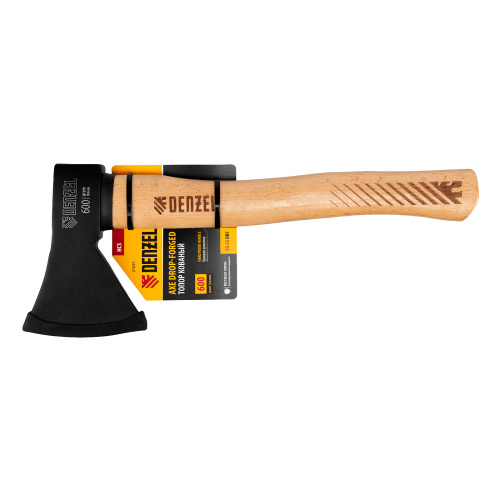 Топор, 600 г, кованый, буковое топорище Denzel по ценам производителя в Челябинске с доставкой по всей России