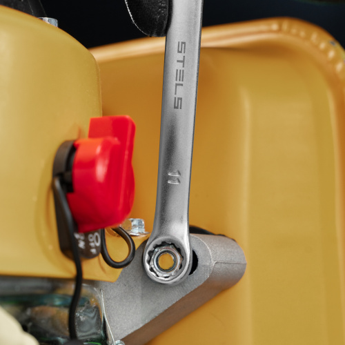 Ключ комбинированный, 11 мм, CrV, матовый хром Stels по ценам производителя в Челябинске с доставкой по всей России