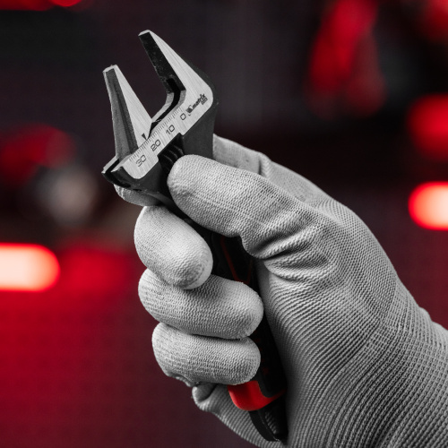 Ключ разводной, тонкие губки, фосфатированный, двухкомпонентная рукоятка, 150 мм, PRO Matrix по ценам производителя в Челябинске с доставкой по всей России