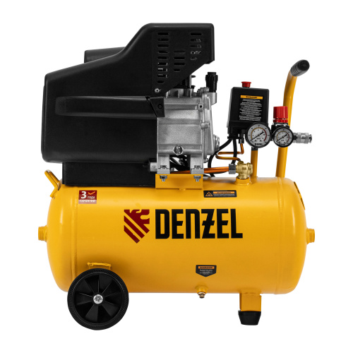 Компрессор воздушный DC1500/24, прямой привод, 1.5 кВт, 24 литра, 220 л/мин Denzel по ценам производителя в Челябинске с доставкой по всей России