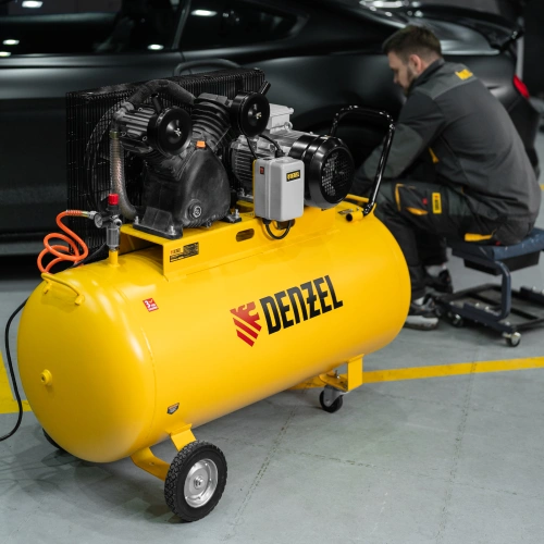 Компрессор воздушный рем. привод BCV 5500-T/270, 5,5 кВт, 270 литров, 850 л/мин Denzel по ценам производителя в Челябинске с доставкой по всей России