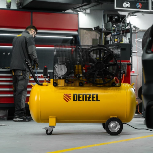 Компрессор воздушный рем. привод BCV 4000-T/200, 4,0 кВт, 200 литров, 690 л/мин Denzel по ценам производителя в Челябинске с доставкой по всей России