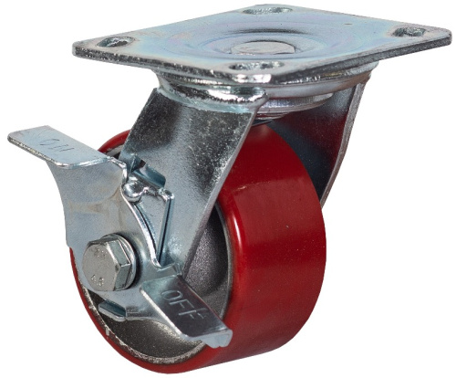 Колесо большегрузное поворотное  с тормозом 100 мм - SCpb 42 по ценам производителя в Челябинске с доставкой по всей России