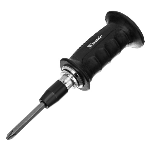 Отвертка ударно-поворотная 1/2, набор бит, 6 шт, черная ручка Профи, пластиковый бокс Matrix по ценам производителя в Челябинске с доставкой по всей России