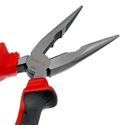 Длинногубцы прямые, 160 мм, хром-ванадий, двухкомпонентные рукоятки Matrix по ценам производителя в Челябинске с доставкой по всей России