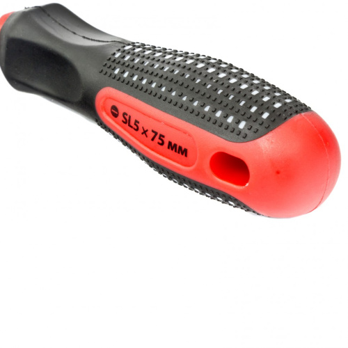 Отвертка Fusion, SL5 х 75 мм, CrV, трехкомпонентная рукоятка "Anti slip" Matrix по ценам производителя в Челябинске с доставкой по всей России