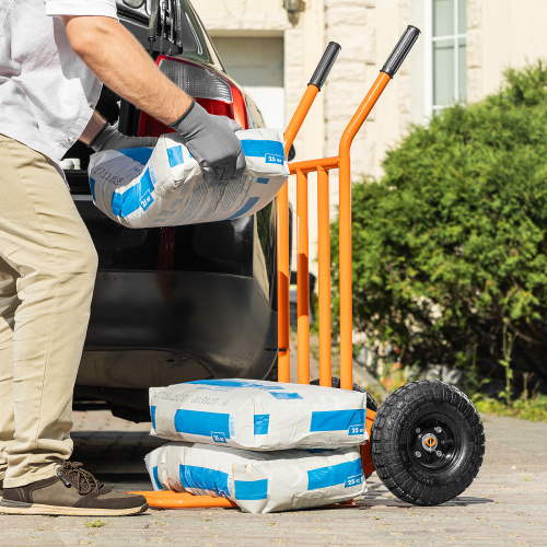 Тележка ручная 2-х колесная, облегченная, г/п 150кг, откидная платформа 430х355мм Сибртех по ценам производителя в Челябинске с доставкой по всей России