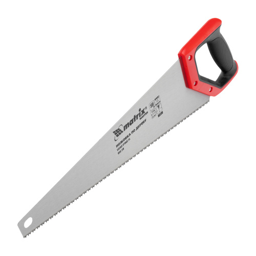 Ножовка по дереву, 500 мм, волновая вырубка, 5-6 TPI, каленый зуб 2D, двухкомпонентная рукоятка Matrix по ценам производителя в Челябинске с доставкой по всей России