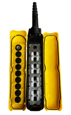 Пульт управления XAC-A8713Y для тали (8 кнопок, 1 скорость, ключ-марка, стоп, IP65, 380В) купить в Москве с доставкой по всей России | ProtosMarket.ru