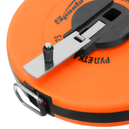 Рулетка геодезическая, 20 м х 12,5 мм, лента ПВХ, закрытый круглый корпус Sparta по ценам производителя в Челябинске с доставкой по всей России