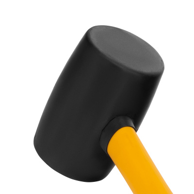 Киянка резиновая, 16 oz, черная резина, фибергласовая рукоятка Denzel по ценам производителя в Челябинске с доставкой по всей России