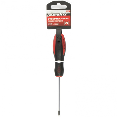 Отвертка "Era", PH0 х 75 мм, CrV, трехкомпонентная рукоятка Matrix по ценам производителя в Челябинске с доставкой по всей России
