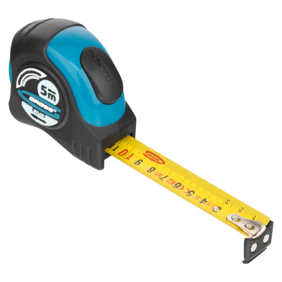 Рулетка "Schlagfest",5 м x 25 мм,магнитный обрезиненный зацеп,двусторонняя шкала,Нейлоновое покрытие,автоматическая фиксация Gross по ценам производителя в Челябинске с доставкой по всей России