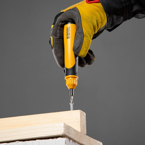 Отвертка реверсивная, механизм SmartPush mini 11 шт, CrMo Denzel по ценам производителя в Челябинске с доставкой по всей России