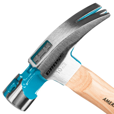 Молоток-гвоздодер, 280 г, угол 75, магнит, обрезиненная рукоятка American hickory GROSS по ценам производителя в Челябинске с доставкой по всей России