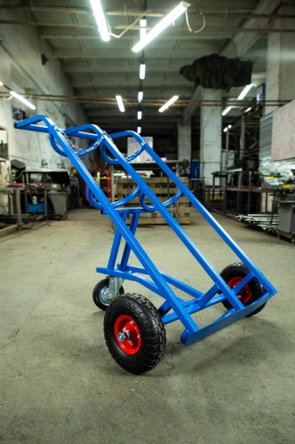 Тележка для газовых баллонов TOR ГБ-2, 2 баллона (250 пневмо колеса + 160 поворотное) по ценам производителя в Челябинске с доставкой по всей России