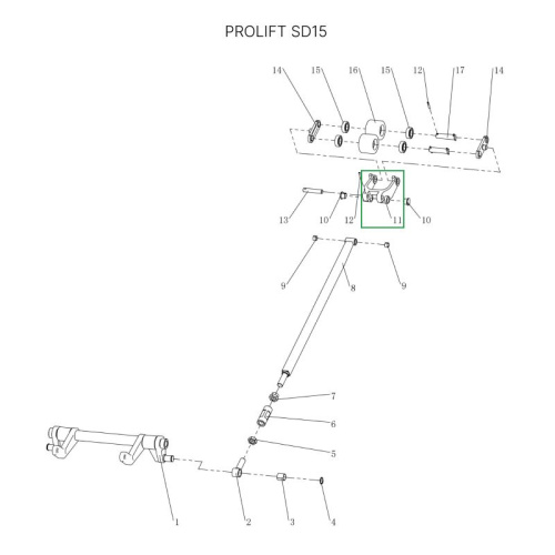 Рычаг силового блока для тележек SD15 по ценам производителя в Челябинске с доставкой по всей России