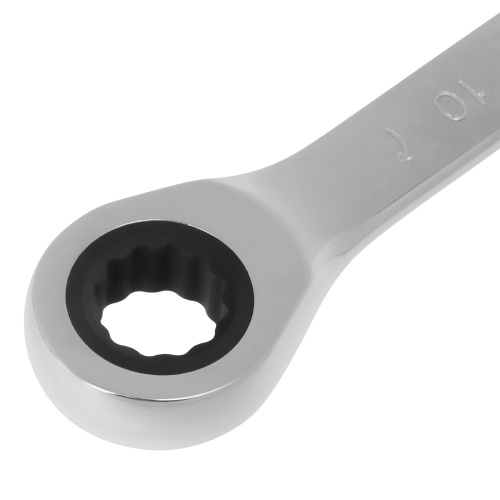 Ключ комбинированный трещоточный, 10 мм, CrV, зеркальный хром Matrix Professional по ценам производителя в Челябинске с доставкой по всей России