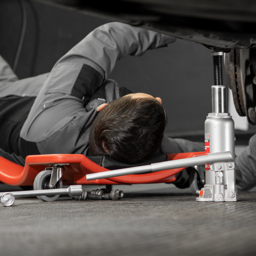 Домкрат гидравлический бутылочный, 5 т, высота подъема 216-413 мм Matrix по ценам производителя в Челябинске с доставкой по всей России