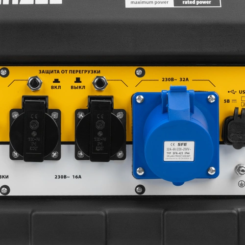 Генератор бензиновый PS 80 EA, 8.0 кВт, 230 В, 25 л, коннектор автоматики, электростартер Denzel по ценам производителя в Челябинске с доставкой по всей России