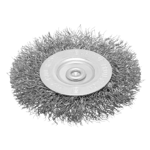 Щетка для дрели, 75 мм, плоская со шпилькой, витая проволока Сибртех по ценам производителя в Челябинске с доставкой по всей России