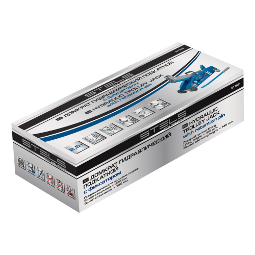 Домкрат гидравлический подкатной 2.5 т, с фиксатором, Safety Pin, 140-385 мм Stels по ценам производителя в Челябинске с доставкой по всей России