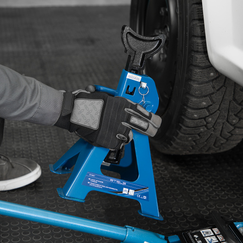 Подставки под автомобиль регулируемые, 3 т, H подъема 280-430 мм, 2 шт, Stels по ценам производителя в Челябинске с доставкой по всей России