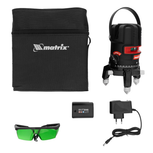 Лазерный уровень ML 06 Green, 30 м, 520 нм, аккумулятор Li 2800 мАч, резьба 5/8" Matrix по ценам производителя в Челябинске с доставкой по всей России