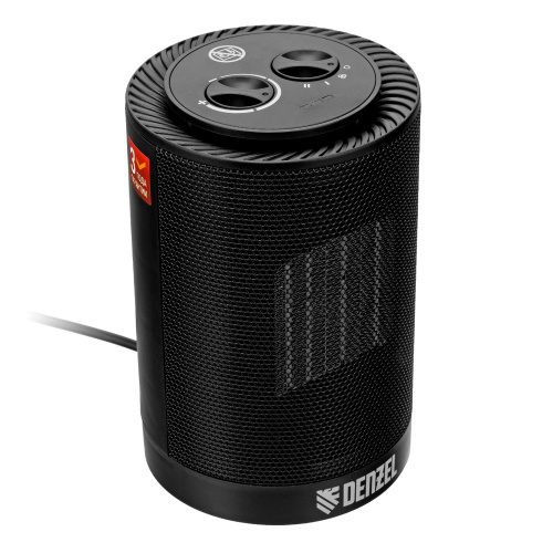 Тепловентилятор керамический DTFC-1200S, вращение, 3 реж., вент., нагрев 600/1200 Вт Denzel по ценам производителя в Челябинске с доставкой по всей России