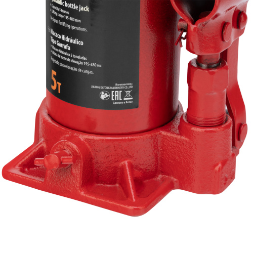 Домкрат гидравлический бутылочный, 5 т, h подъема 195-380 мм Sparta по ценам производителя в Челябинске с доставкой по всей России