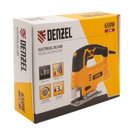 Лобзик электрический JS-80, 650 Вт, 80 мм Denzel по ценам производителя в Челябинске с доставкой по всей России